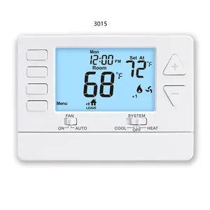 STN3015 Battery Multi Stage 24V Electronic 7 Day Programmable Air Conditioner Control Smart Home Thermostat For HVAC System