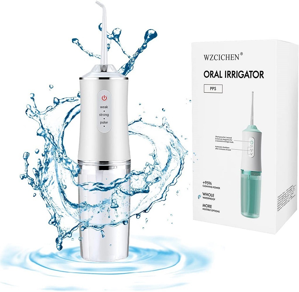 Hot Selling IPX7 Waterproof Teeth Cleaning Cordless Portable Family Use Electric Water Flosser Dental Floss