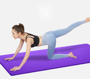 Spessore all'ingrosso 10mm Private Label personalizzato stampato Eco Friendly pieghevole colore personalizzato NBR Yoga Mat con cinturino - Product Image 2