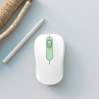 Mouse Optik Nirkabel USB 2.4GHz OEM - Bertenaga Baterai, Plastik ABS Ringan 65g, Desain Mini Ergonomis, 3 Tombol, Dapat Digunakan Kedua Tangan