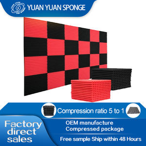 Factory Direct Wedge Shape Fireproof Acoustic Sponge Foam Panel Option for Acoustic Panels - Product Image 2