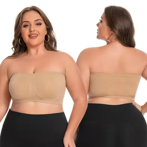 <span class=keywords><strong>Reggiseno</strong></span> da donna in nylon imbottito <span class=keywords><strong>senza</strong></span> <span class=keywords><strong>spalline</strong></span>, taglia grande, antiscivolo, con <span class=keywords><strong>schiena</strong></span> avvolgente, modello One Piece, molto venduto - Product Image 2