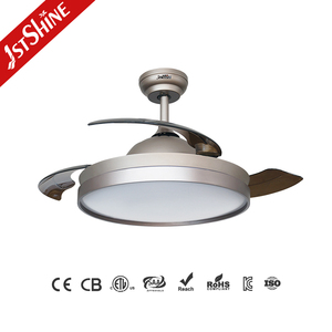 พัดลมเพดาน LED 1Stshine, ใบพัดล่องหนลมต่ำพัดลมเพดานลมธรรมชาติที่มองไม่เห็นพร้อมใบมีดที่ซ่อนอยู่ - Product Image 2