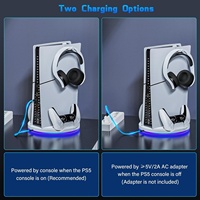 Nouveau chargeur de quai de contrôleur P5 double chargeur rapide pour Console P5 câble ABS mince console de jeu privée