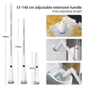 Cepillo de limpieza eléctrico inalámbrico multifuncional 7 en 1 para fregador giratorio para limpieza de vidrio de ventana de platos de cocina, incluido el plato - Product Image 5