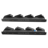 Lumière matricielle LED à 4 yeux 4x80W à rotation à quatre feuilles, DMX512 RGB, éclairage de scène rétro pour scène, DJ, discothèque, fête, mariage