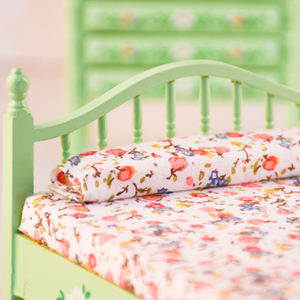 Maison de poupée <span class=keywords><strong>en</strong></span> <span class=keywords><strong>bois</strong></span>, ensemble de meubles de chambre à coucher, lit <span class=keywords><strong>Miniature</strong></span>, meubles de lit 1:12, chaise à bascule, Dressing, miroir, armoire, 5 pièces - Product Image 6