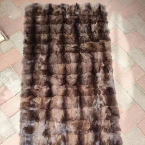 High Quality Russian Sable Fur Plate Sable Fur Blanket Rug