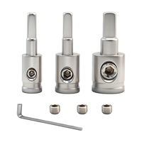Borne d'alimentation haute puissance en cuivre 0GA à 8GA adaptateur d'entrée amplificateur de voiture Cube automatique pour câble de haut-parleur Kit d'ampli de câble d'alimentation