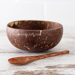 Tazón de Cáscara de Coco Hecho a Mano, Natural, Ecológico, Duradero y Ligero para Smoothies, Ensaladas, Postres, Frutas, Vajilla Reutilizable - Product Image 3