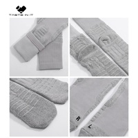 Concevez vos propres chaussettes de basket-ball personnalisées logo athlétique blanc uni chaussettes personnalisées