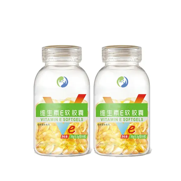 Capsule naturelle de vitamine E de collagène, supplément de blanchiment de peau, marque de distributeur, 400IU