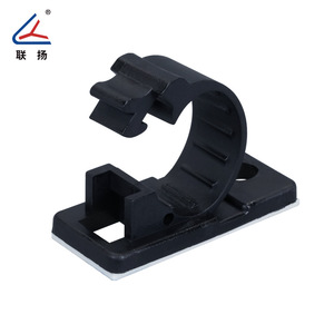 Clip de câble Lianyang série LY-J, fixation adhésive réglable en nylon pour la gestion des faisceaux de câbles - Product Image 4