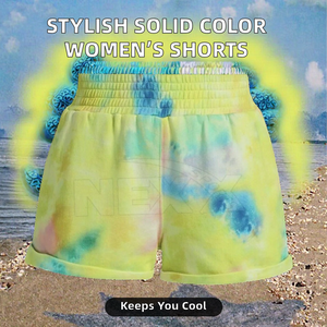 Shorts Casuales de Mujer Elegantes y de Alta Calidad, 100% Algodón, Cintura Media, Transpirables, de Color Sólido, al por Mayor - Product Image 2