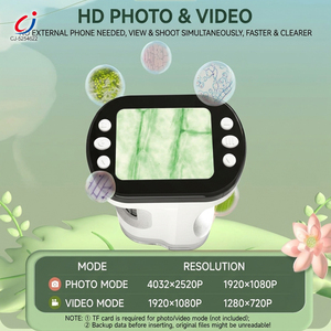 Giocattoli per l'Esplorazione della Natura Chengji, Apprendimento STEM Precoce, Microscopio Elettronico Multifunzione 3 in 1 con Schermo LED da 2 Pollici, Ingrandimento 200-1000X per Bambini - Product Image 2