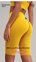 Celana Yoga Solid Five-Point NS Bare-Feel Wanita, Celana Pendek Yoga Fitness Bersepeda High-Waist Seamless Pengangkat Bokong untuk Musim Panas