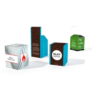 Petite boîte à logo personnalisée, boîte d'emballage en cube pour produits, boîte carrée en papier et carton