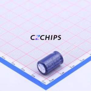 Condensateur électrolytique en aluminium à montage traversant ERF1VM471G16OT, composant à montage traversant (THT), D10xL16mm 470uF 20% 35V 5mm - Product Image 1