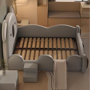 JINS Atunus di lusso moderno letto singolo per adolescenti comodi ragazzi per ragazze camera da letto mobili in legno massello pelle letto principessa - Product Image 4