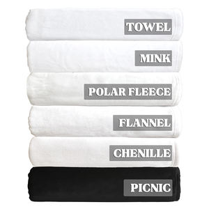 Manta de Toalla de Algodón Blanco Mink de Doble Capa, Tejida Lisa, Antipilling, para Uso Doméstico en Todas las Estaciones, Personalizable para Impresión en EE. UU. - Product Image 4