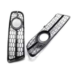 ฝาครอบตะแกรงไฟตัดหมอกรังผึ้งด้านหน้าสไตล์ใหม่สีดำสำหรับรถ <span class=keywords><strong>Audi</strong></span> 2005-2007 <span class=keywords><strong>A4</strong></span> <span class=keywords><strong>B7</strong></span> <span class=keywords><strong>S</strong></span>-<span class=keywords><strong>line</strong></span> Black HOLE - Product Image 6