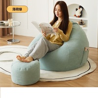 Fauteuil pouf relax vert en gros pour enfants et adultes, siège de relaxation sans pieds avec rembourrage EPP pour l'extérieur