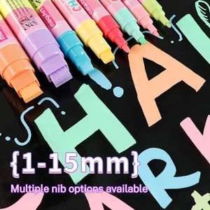 Marqueur à craie liquide personnalisable avec logo, <span class=keywords><strong>palette</strong></span> de couleurs macaron, 1mm 3mm 6mm 10mm 15mm, pour graffiti et art de gribouillage - Product Image 6
