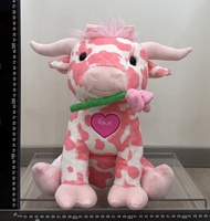 Nouveau produit 2026 – Peluche vache rose, peluche vache des Highlands écossais, adorable et douce, poupée animale de la ferme