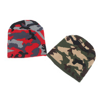 Gorro de Punto Personalizado al por Mayor a Precio Económico, Gorro de Punto Estilo Europeo Americano, Gorro de Punto Jacquard con Camuflaje, Unisex