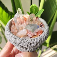 Prix de gros : Nouveauté – Pierres brutes en éclats de cristal naturel pour plantes en pot – Artisanat en cristal, ornement en pierre précieuse de guérison – Cadeau idéal
