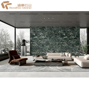 Precio de fábrica Piedra de lujo <span class=keywords><strong>Italia</strong></span> Pradas Losas de mármol verde oscuro para el hogar Decoración de alto grado - Product Image 1