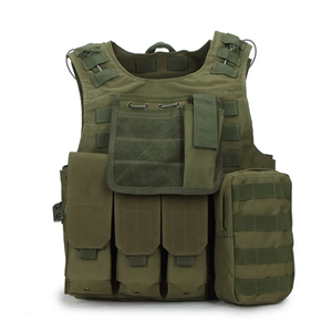 Duurzame Multifunctionele Gevechts Outdoor Tactische Trainingsvest Plaatdrager Met Mag Pouch - Product Image 4