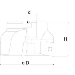 FERVI - F400/063 Fresado frontal 90 ° con conexión de manguito para potencia media f400- - EAN 8012667253141 ACCESORIOS HERRAMIENTAS ELÉCTRICAS - Product Image 2