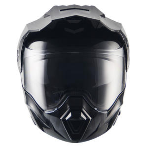 Personnalisé double visière point noir <span class=keywords><strong>moto</strong></span> <span class=keywords><strong>casque</strong></span> rabattable - Product Image 4