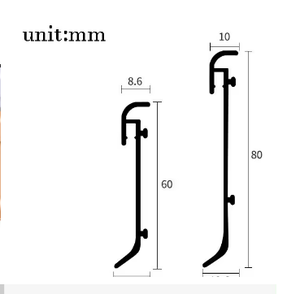 Ẩn ánh sáng giấu <span class=keywords><strong>Led</strong></span> Bar nhôm ốp chân tường Hội Đồng Quản trị Kim Loại Cơ sở Hội Đồng Quản trị gạch với ánh sáng kim loại <span class=keywords><strong>LED</strong></span> Ốp chân tường Hội Đồng Quản Trị - Product Image 6