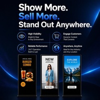 Affichage numérique sur pied ultra-plat de 43, 49, 55 et 65 pouces, écran LCD publicitaire Android avec CMS à distance pour la vente au détail
