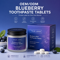 Comprimés de dentifrice à la menthe fraîche à marque privée, Nano Hydroxyapatite, sans fluor, blanchissants, pour usage domestique, fabricant OEM