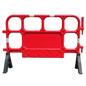 Barrera de Tráfico Reflectante Prismática de Alta Intensidad HDPE/PE Roja de 1400 mm, IP22, No Llenable con Agua, para Obras Viales - Product Image 3