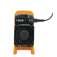 Bitaxe GT Gamma Turbo GT801 Open Sources Bitcoin Solo Miner 2.4T 40W PSU Termasuk Orange Stand Algoritma Sha-256 Metal
