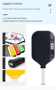ไม้พายพิเคิลบอลแข็งน้ำหนักเบามีใบรับรอง usapa 16มม. สำหรับคาร์บอนไฟเบอร์ดีไซน์แบบไม่มีขอบตัวเลือกที่กำหนดเองโพลีเอสเตอร์พกพา - Product Image 6
