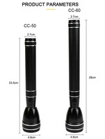 Lampe torche personnalisée en aluminium japonais, lampe torche LED rechargeable, étanche, camping, charge USB