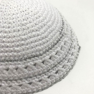Kippot Judaica Kippah Fait à la Main Yarmulke Yamaka Kippa Yamakah Yarmulka <span class=keywords><strong>Chapeau</strong></span> pour <span class=keywords><strong>Homme</strong></span> 19-20cm - Product Image 3
