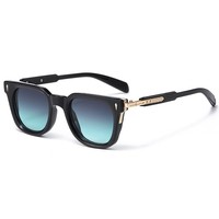 Gafas de Sol Polarizadas de Moda Vintage de Alta Calidad con Logotipo Personalizado, Montura Retro Grande, Protección UV400 para Hombre