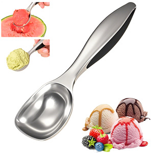 Hộ gia đình & Thương mại <span class=keywords><strong>Ice</strong></span> Cream <span class=keywords><strong>Scoop</strong></span> kim loại bóng Spoon cho <span class=keywords><strong>Ice</strong></span> Cream trái cây & món tráng miệng - Product Image 3