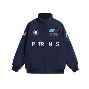 Casual European American Style Racing Full Sleeve Impresso Bomber Jacket Coat Warm Street Cool <span class=keywords><strong>Clothing</strong></span> para Motorbike - Product Image 4