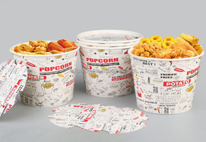 Boîtes en papier jetables en forme de bateau pour frites, poulet, pop-corn, bols à hamburgers – Pack familial pour restauration rapide - Product Image 2