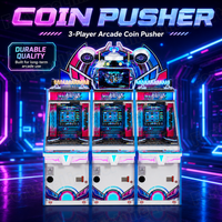 Machine de jeu d'arcade à pousse-pièces OEM ODM personnalisée pour 3 joueurs, idéale pour les parcs à thème, avec avantage de prix d'usine et fourniture de bornes d'arcade