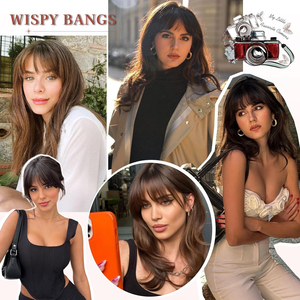 <span class=keywords><strong>Frange</strong></span> à clipser 100 % <span class=keywords><strong>cheveux</strong></span> humains naturels avec mèches latérales, postiches pour femmes, usage quotidien - Product Image 6