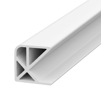 Bandes de protection d'angle en PVC en forme de L et en forme d'arc, personnalisables et profilés en plastique revêtus.