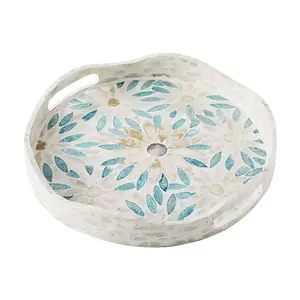 ถาดทรงกลมใส่เปลือกหอยทะเล,ถาดเสิร์ฟไข่มุกสำหรับใส่อาหารเครื่องดื่มของขวัญสำหรับรอมฎอนอี๊ด - Product Image 1